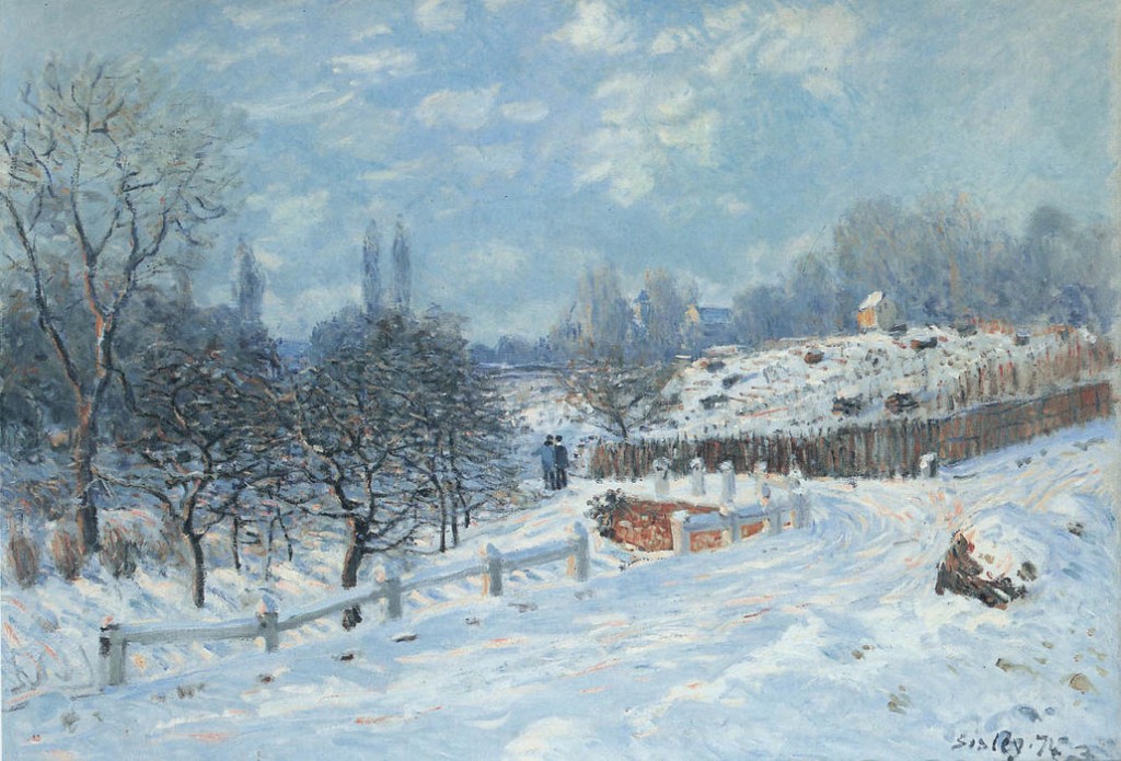 Alfred Sisley, Śnieg w Louveciennes
